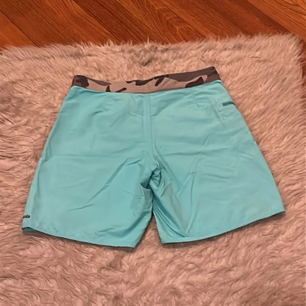 Patagonia men’s teal and gray men’s nylon swimming ‎ trunks